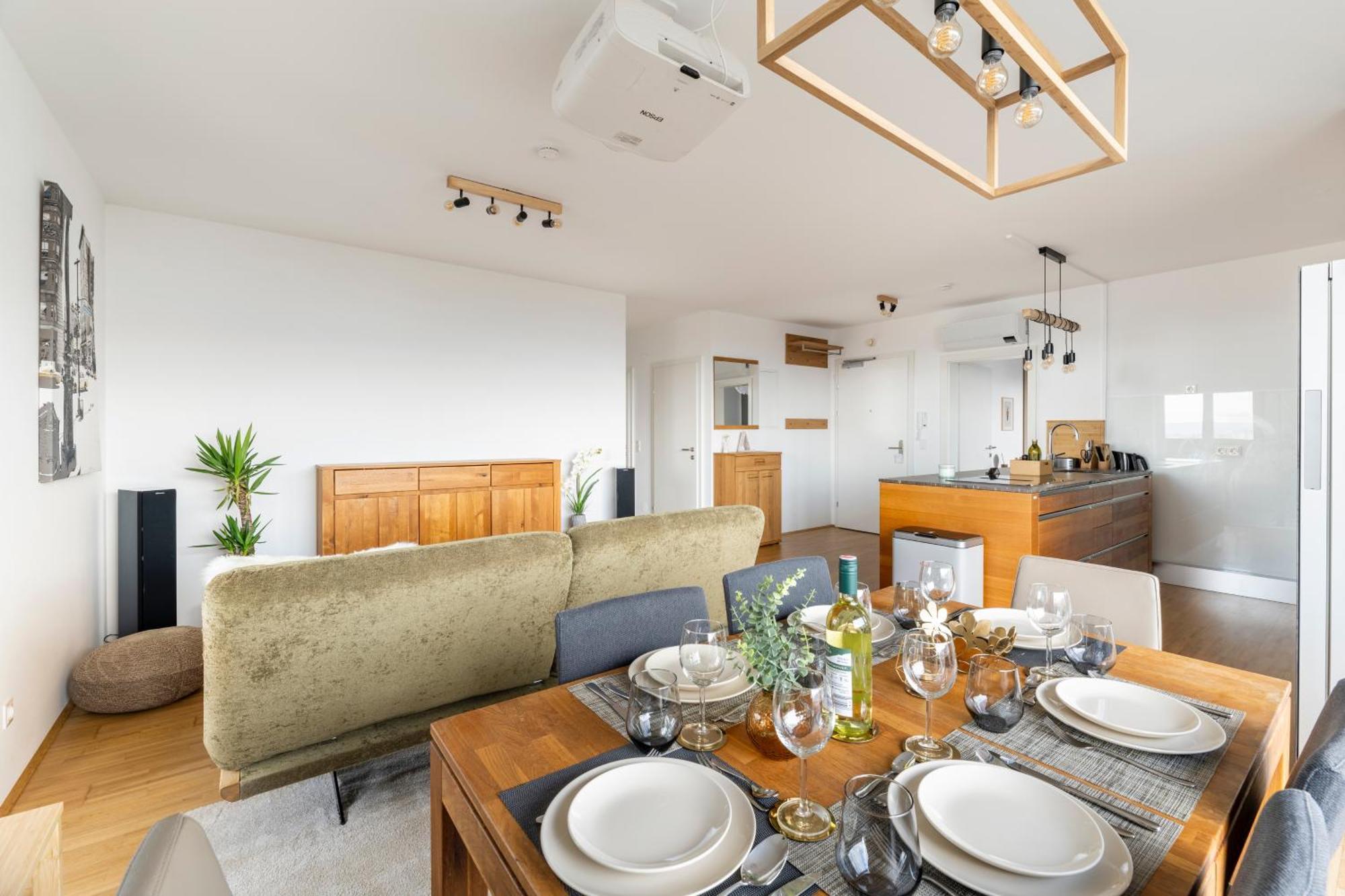 Edler Wohnraum Panoramablick 3 Sz Boxspringbetten, E-Ladestation, Kaffeevollautomat, Klima, Lift, Terrasse & 2Xtg 格拉茨 外观 照片