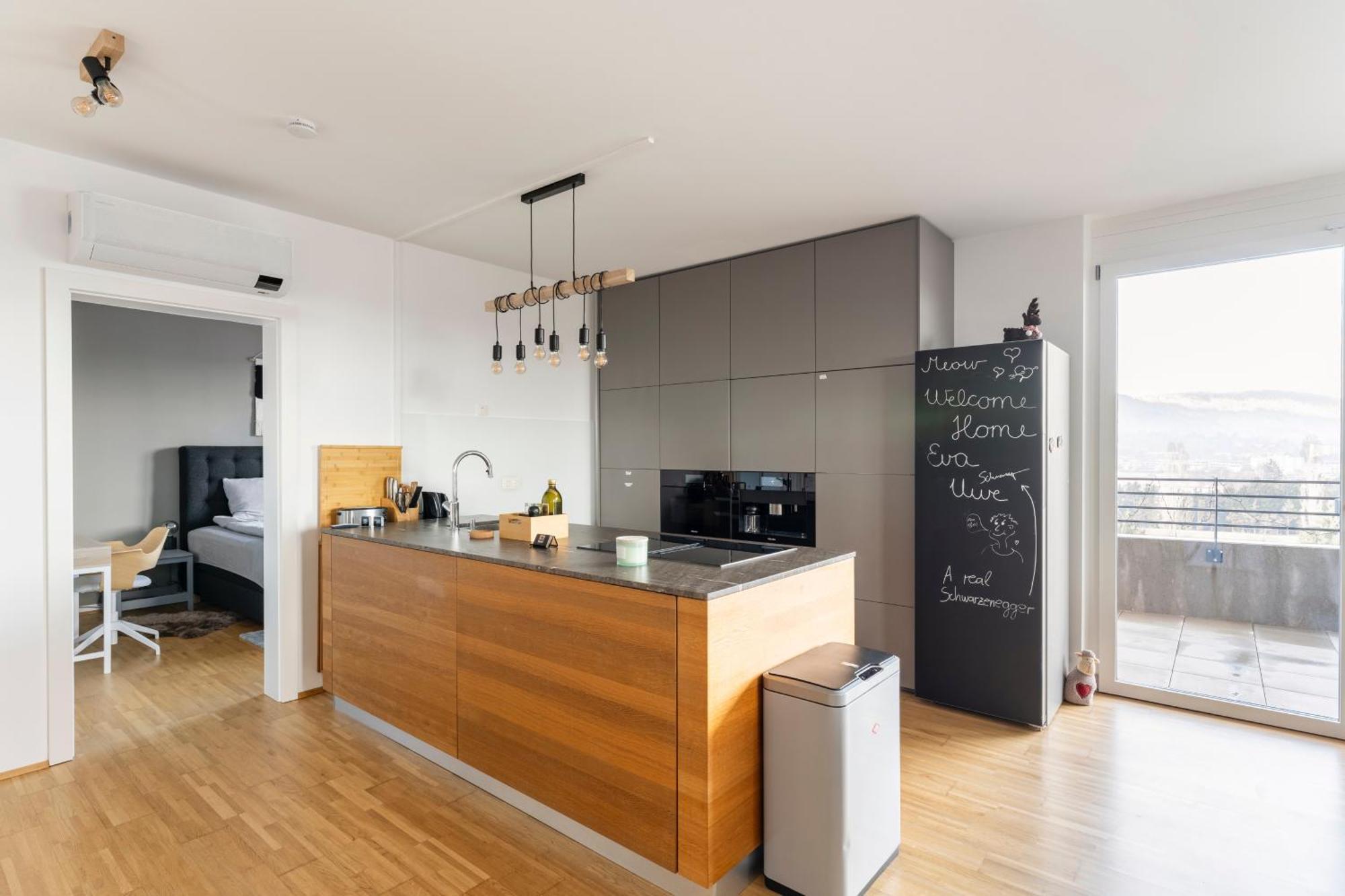 Edler Wohnraum Panoramablick 3 Sz Boxspringbetten, E-Ladestation, Kaffeevollautomat, Klima, Lift, Terrasse & 2Xtg 格拉茨 外观 照片
