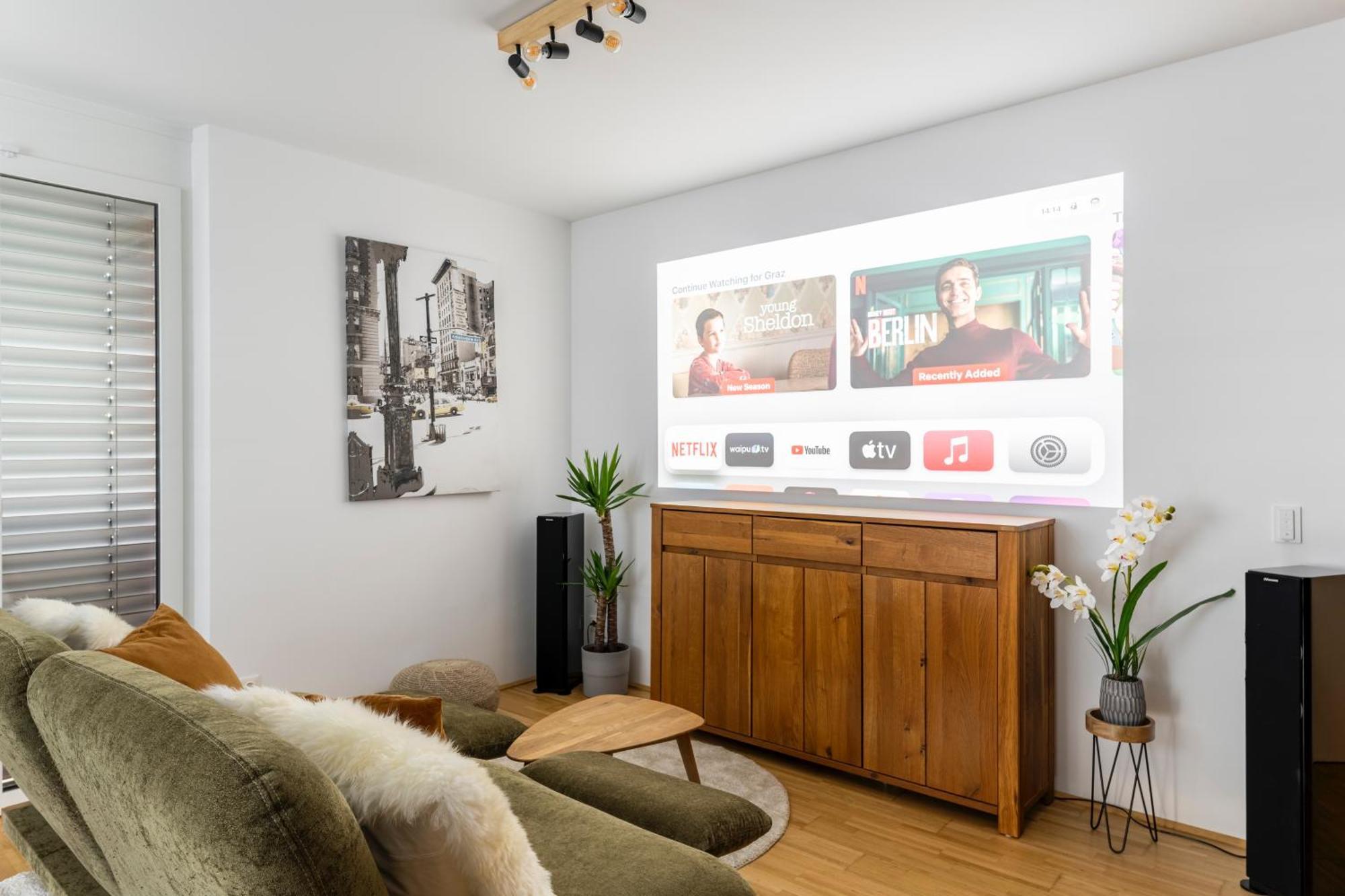 Edler Wohnraum Panoramablick 3 Sz Boxspringbetten, E-Ladestation, Kaffeevollautomat, Klima, Lift, Terrasse & 2Xtg 格拉茨 外观 照片